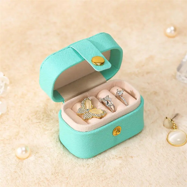 Portable Mini Jewellery Box | Travel Organizer-GREEN-State of Style