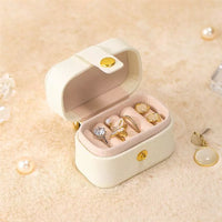 Portable Mini Jewellery Box | Travel Organizer-WHITE-State of Style
