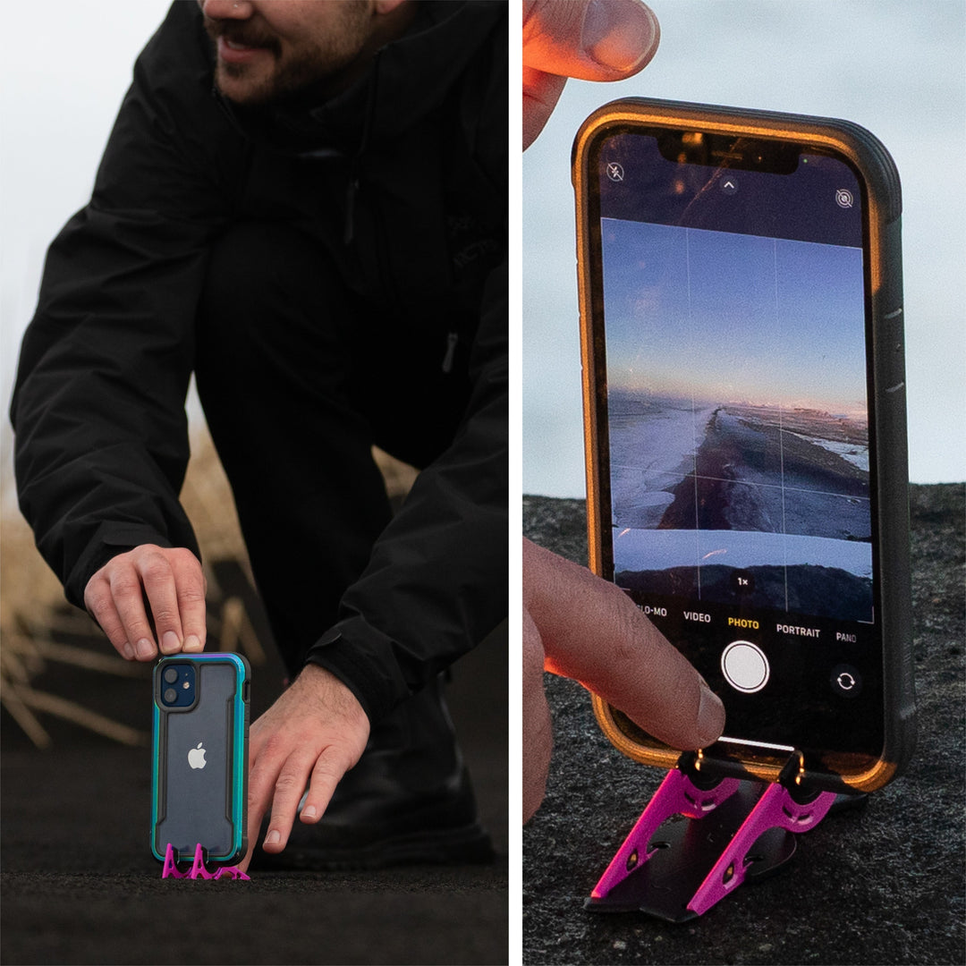 Portable Phone Stand for Perfect Photos - SnapFold-Black-State of Style