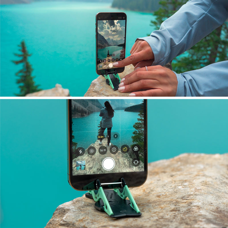 Portable Phone Stand for Perfect Photos - SnapFold-Black-State of Style