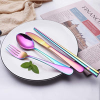 Portable Stainless Steel Cutlery Set - Travel Essential!-Black-State of Style