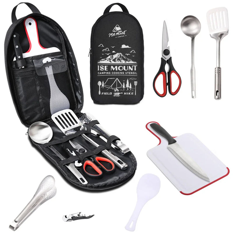 Portable Stainless Steel Outdoor Kitchen Set - CampMate-Dark Blue-State of Style