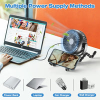 Portable Stroller Fan with 8000mAh Battery-State of Style