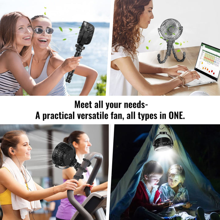 Portable Stroller Fan with 8000mAh Battery-State of Style