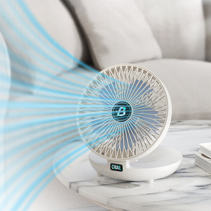 Portable Table Fan - AirFlowPro-White-Wireless-State of Style