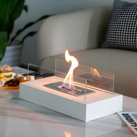 Portable Table Fireplace - LumaFlame-Black-State of Style