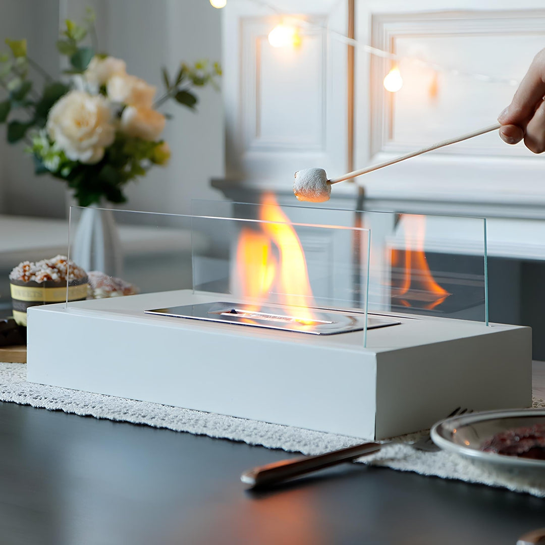 Portable Table Fireplace - LumaFlame-Black-State of Style