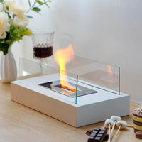 Portable Table Fireplace - LumaFlame-Black-State of Style