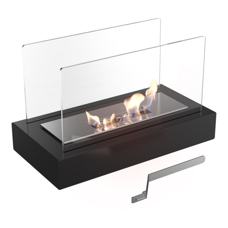 Portable Table Fireplace - LumaFlame-Black-State of Style