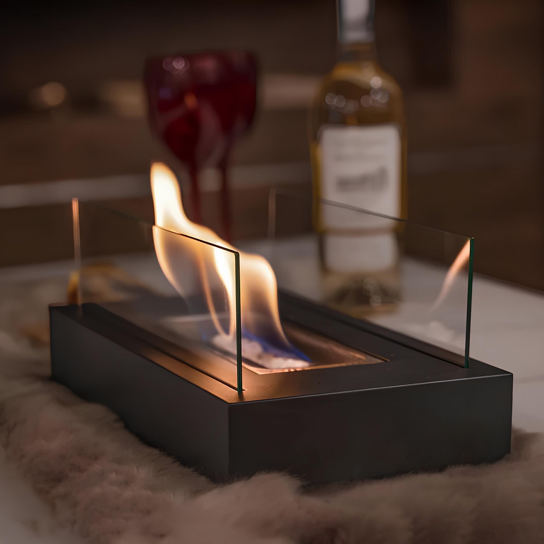 Portable Table Fireplace - LumaFlame-Black-State of Style