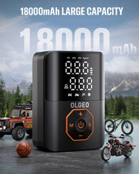 Portable Tyre Pump - 18000mAh Air Compressor for Cars and Motorbikes-State of Style