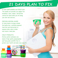 Portion Control Containers (14-Piece Set) - 21 Day Fix for Weight Loss-State of Style