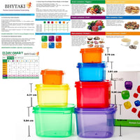 Portion Control Containers (14-Piece Set) - 21 Day Fix for Weight Loss-State of Style