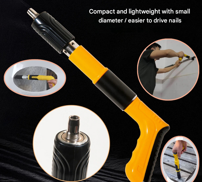 Powerful Nail Gun – GripNail-Yellow + Free nails (60 pieces)-State of Style