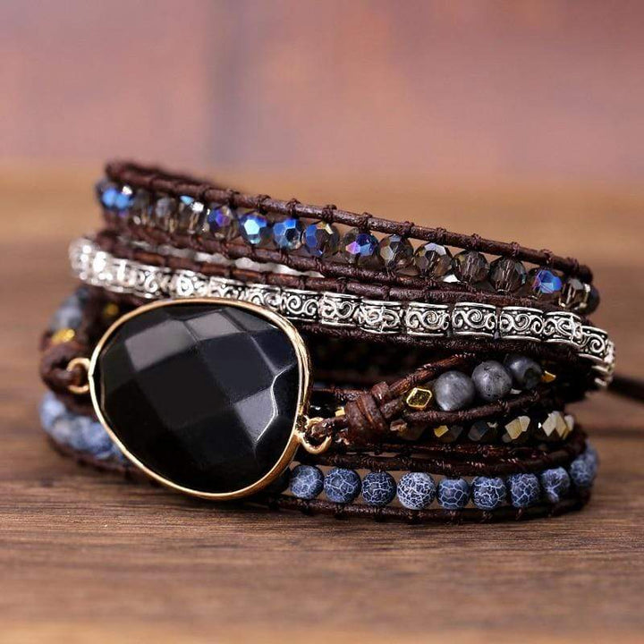 Powerful Onyx Wrap Bracelet - Isadora-State of Style