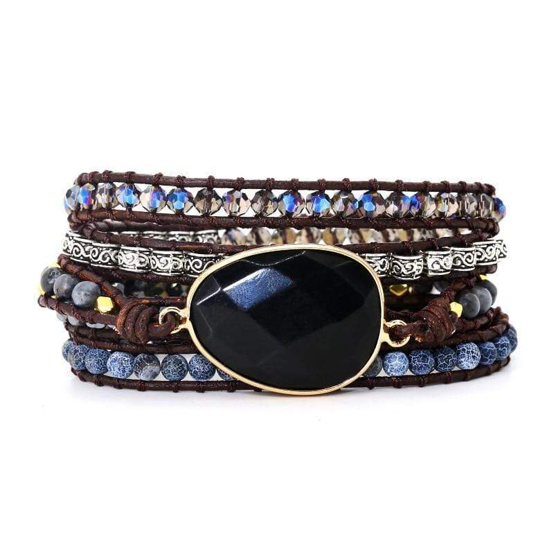 Powerful Onyx Wrap Bracelet - Isadora-State of Style