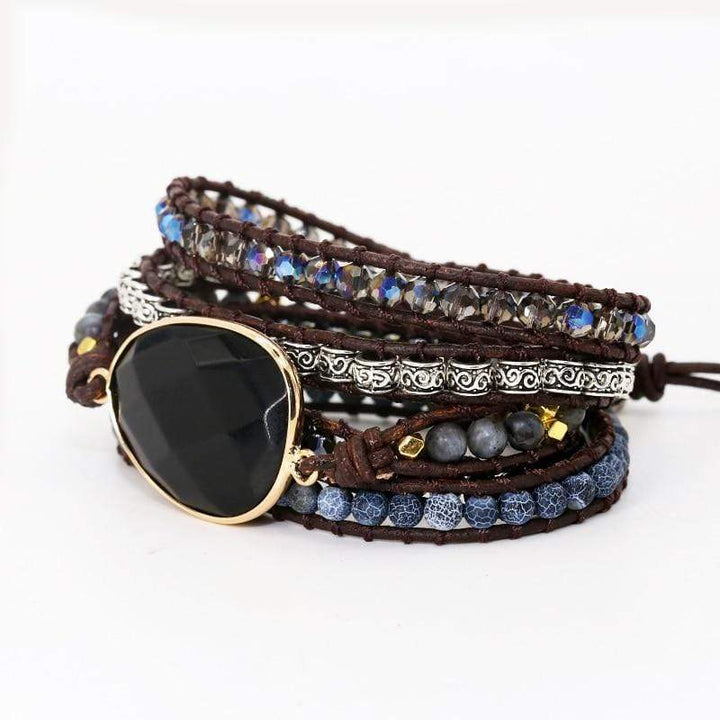 Powerful Onyx Wrap Bracelet - Isadora-State of Style