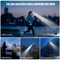POWERFUL WATERPROOF LED HEADLAMP WITH ZOOM & RECHARGEABLE BATTERY FOR OUTDOOR ACTIVITIES-State of Style