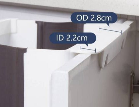 Practical Wall-Mounted Waste Bin - CleanFold-White-State of Style