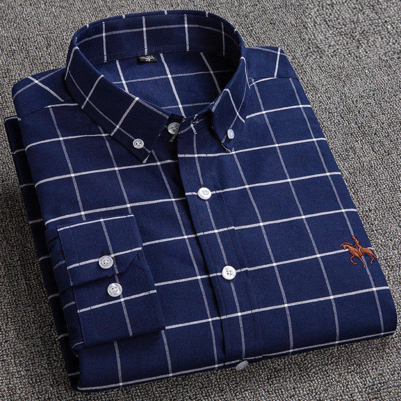 Premium Cotton Shirt - Hugo-Light Blue Check-40 / ~M-State of Style