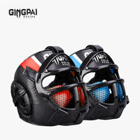 Premium Head Protection with Face Mask - FightGuard-Red-S-State of Style