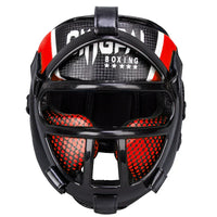 Premium Head Protection with Face Mask - FightGuard-Red-S-State of Style