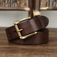 Premium Leather Belt | Durable & Stylish-Brown-100cm-State of Style