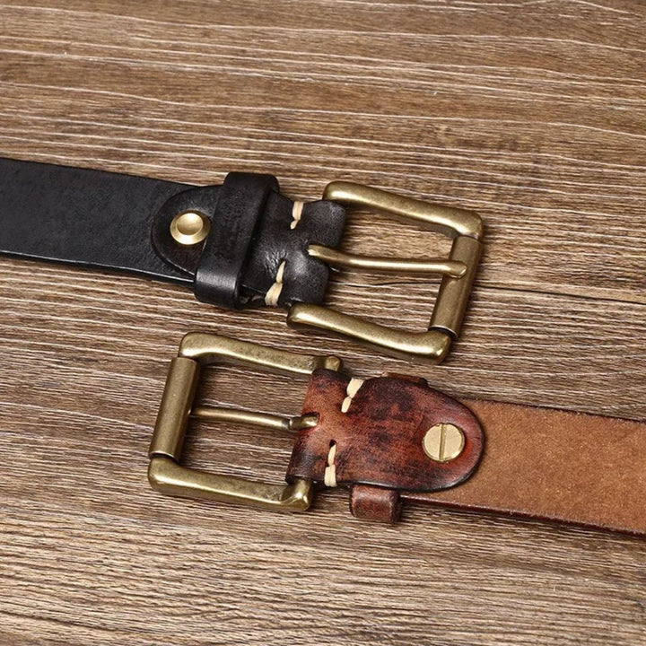 Premium Leather Belt | Durable & Stylish-Brown-100cm-State of Style