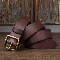 Premium Leather Belt | Durable & Stylish-Brown-100cm-State of Style
