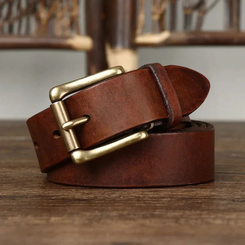 Premium Leather Belt | Durable & Stylish-Brown-100cm-State of Style