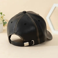 Premium Leather Cap for Men | Stylish and Durable-Black-State of Style