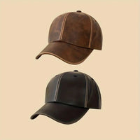 Premium Leather Cap for Men | Stylish and Durable-Black-State of Style