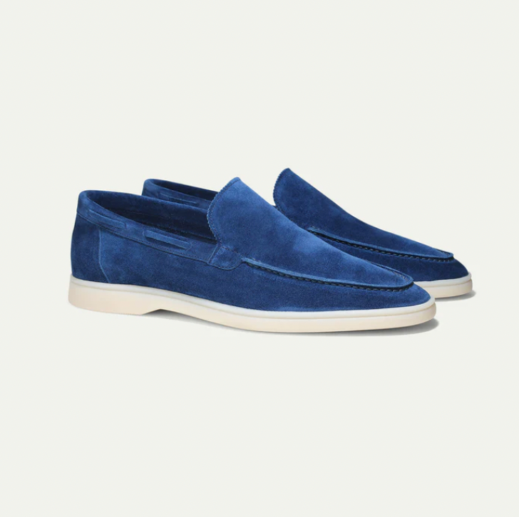 Premium Leather Loafers for Men - Ricardo-Navy Blue-5-State of Style