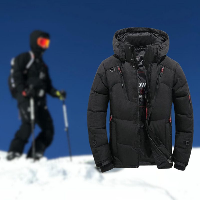 Premium Men's Parka | Winter Jacket with Removable Hood-Black-XS-State of Style