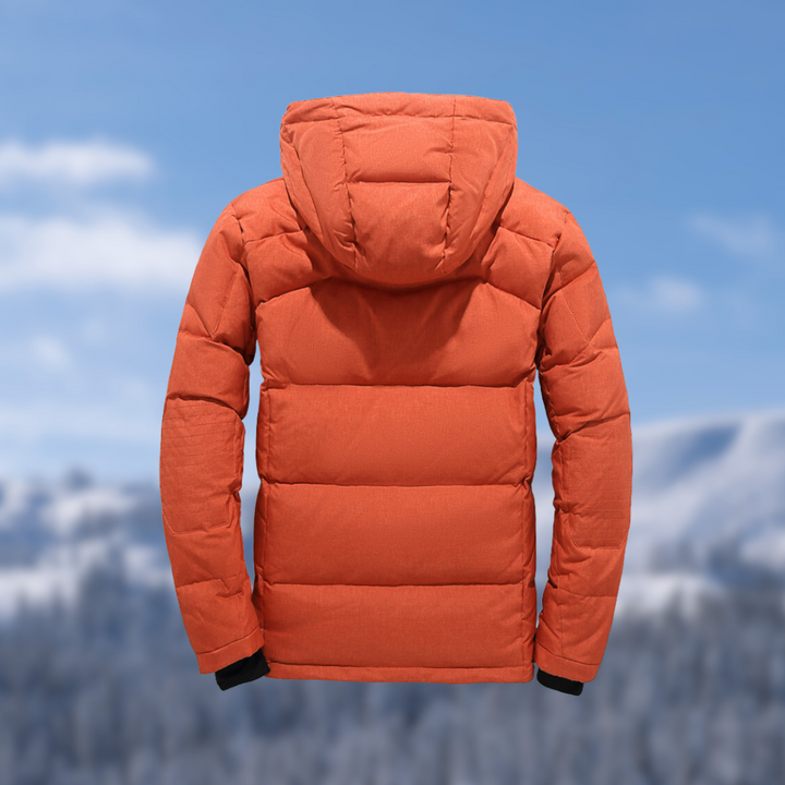 Premium Men's Parka | Winter Jacket with Removable Hood-Orange-XS-State of Style
