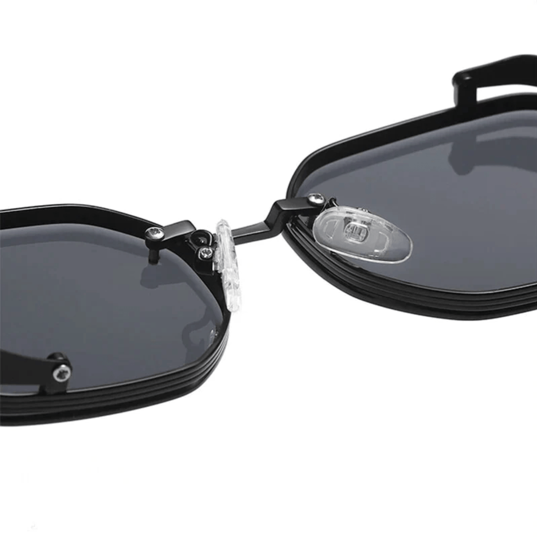 Premium men's sunglasses with an elegant frame – UrbanValence-Black-State of Style
