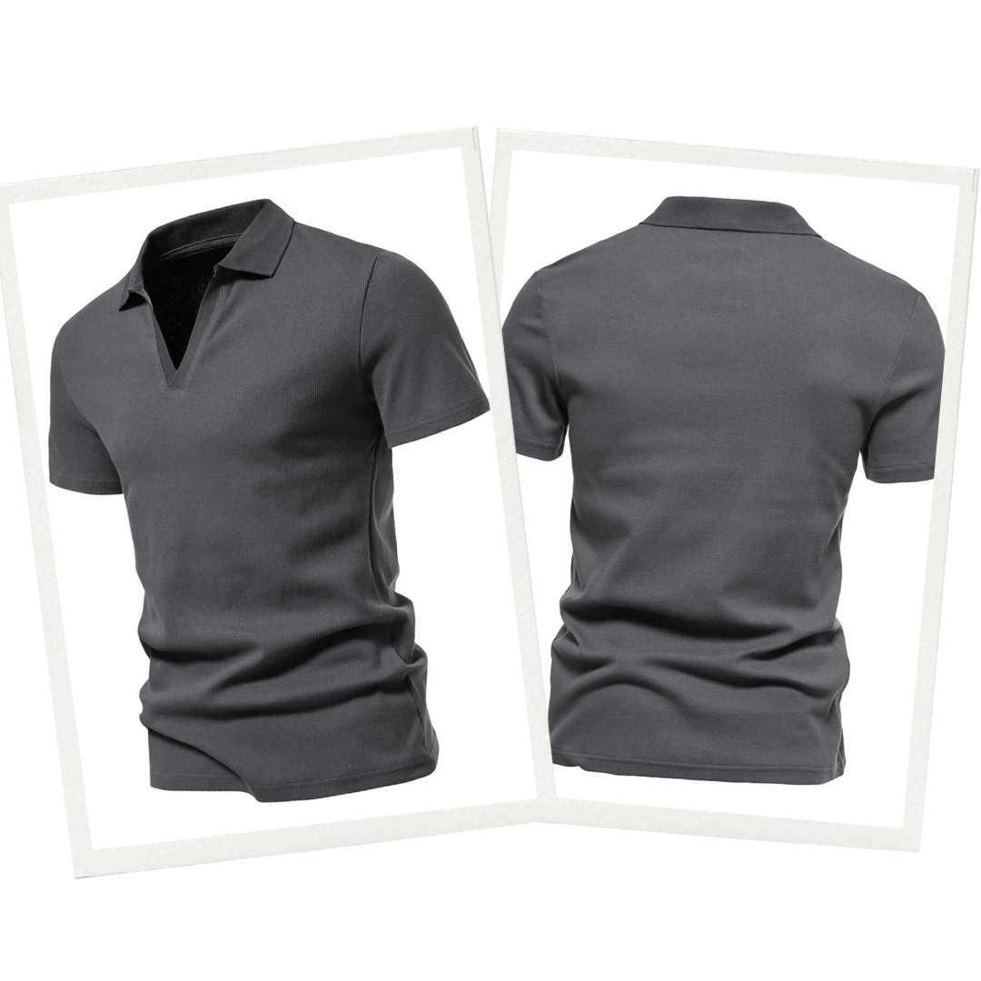 Premium Merino Polo | Men's Short-Sleeve Polo Shirt-Blue-M-State of Style