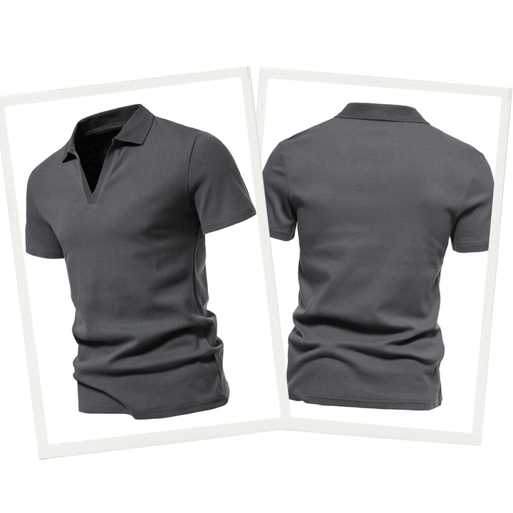Premium Merino Polo | Men's Short-Sleeve Polo Shirt-Blue-M-State of Style