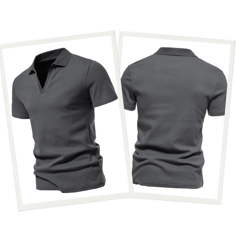 Premium Merino Polo | Men's Short-Sleeve Polo Shirt-Blue-M-State of Style