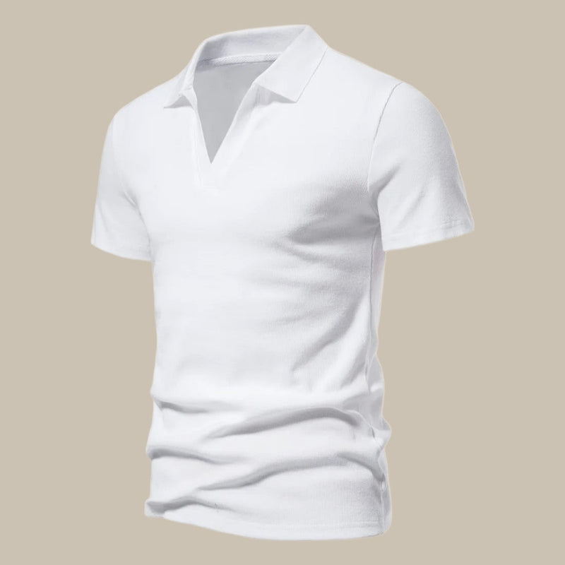 Premium Merino Polo | Men's Short-Sleeve Polo Shirt-White-M-State of Style