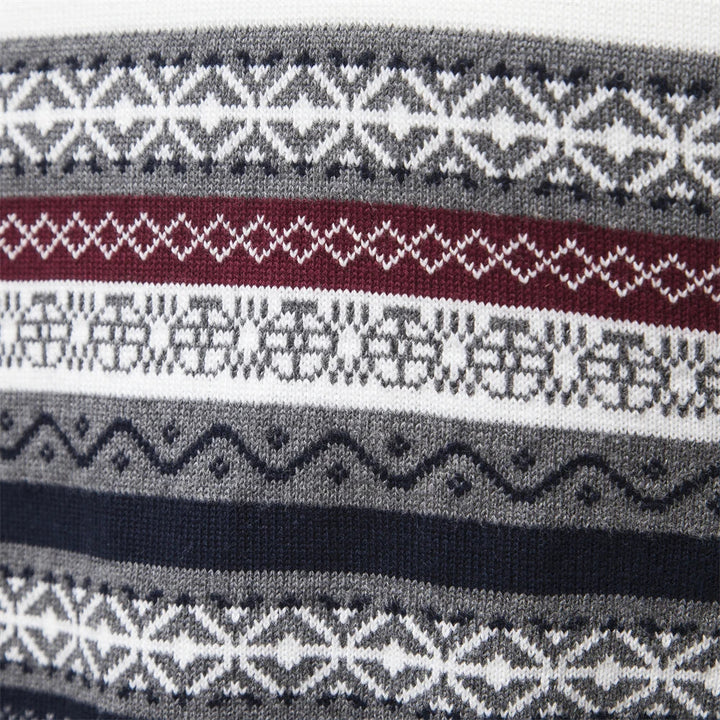 Premium Retro Pattern Sweater - Leo-White-S-State of Style
