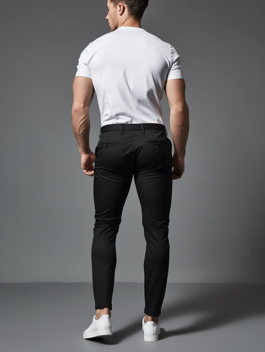 Premium Stretch Trousers | Wrinkle-Free-Navy Blue-29-State of Style