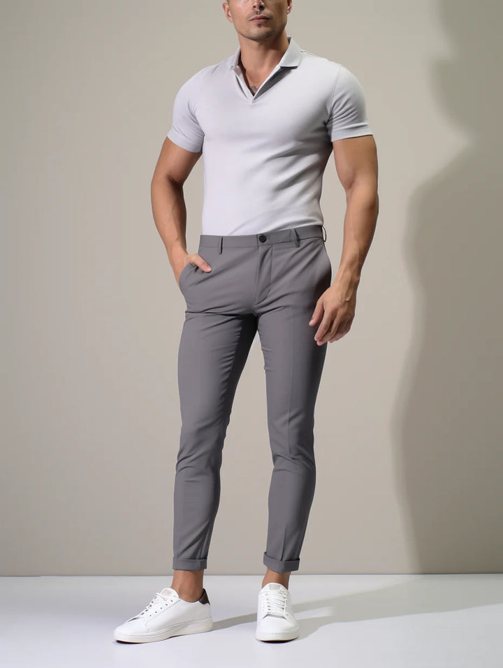Premium Stretch Trousers | Wrinkle-Free-Navy Blue-29-State of Style