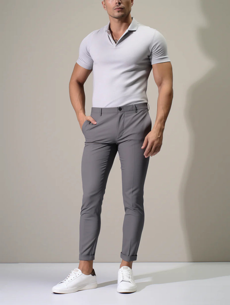 Premium Stretch Trousers | Wrinkle-Free-Navy Blue-29-State of Style
