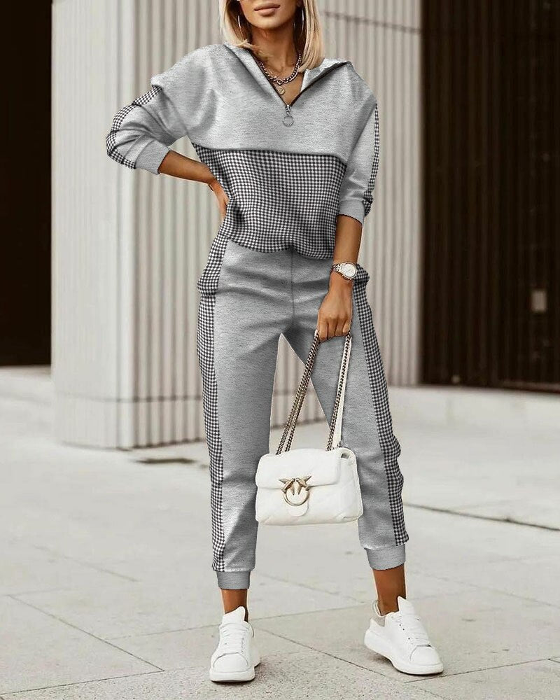 Premium Women's Tracksuit – Elodie-Gray-S-State of Style