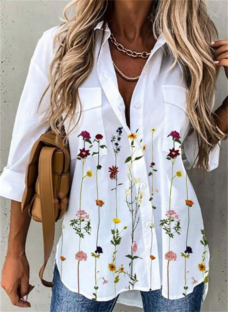 Pretty Blouse | Women's Butterfly Print Blouse-5-S-State of Style