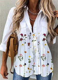 Pretty Blouse | Women's Butterfly Print Blouse-5-S-State of Style