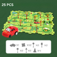 Problem-Solving Kids' Puzzle - RacePuzzle-25 Parts-Safari-State of Style