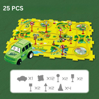 Problem-Solving Kids' Puzzle - RacePuzzle-5 Parts-Dinosaur-State of Style