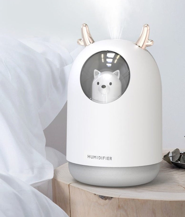 Ultrasonic humidifier with LED night light for the nursery – AirBear Mini